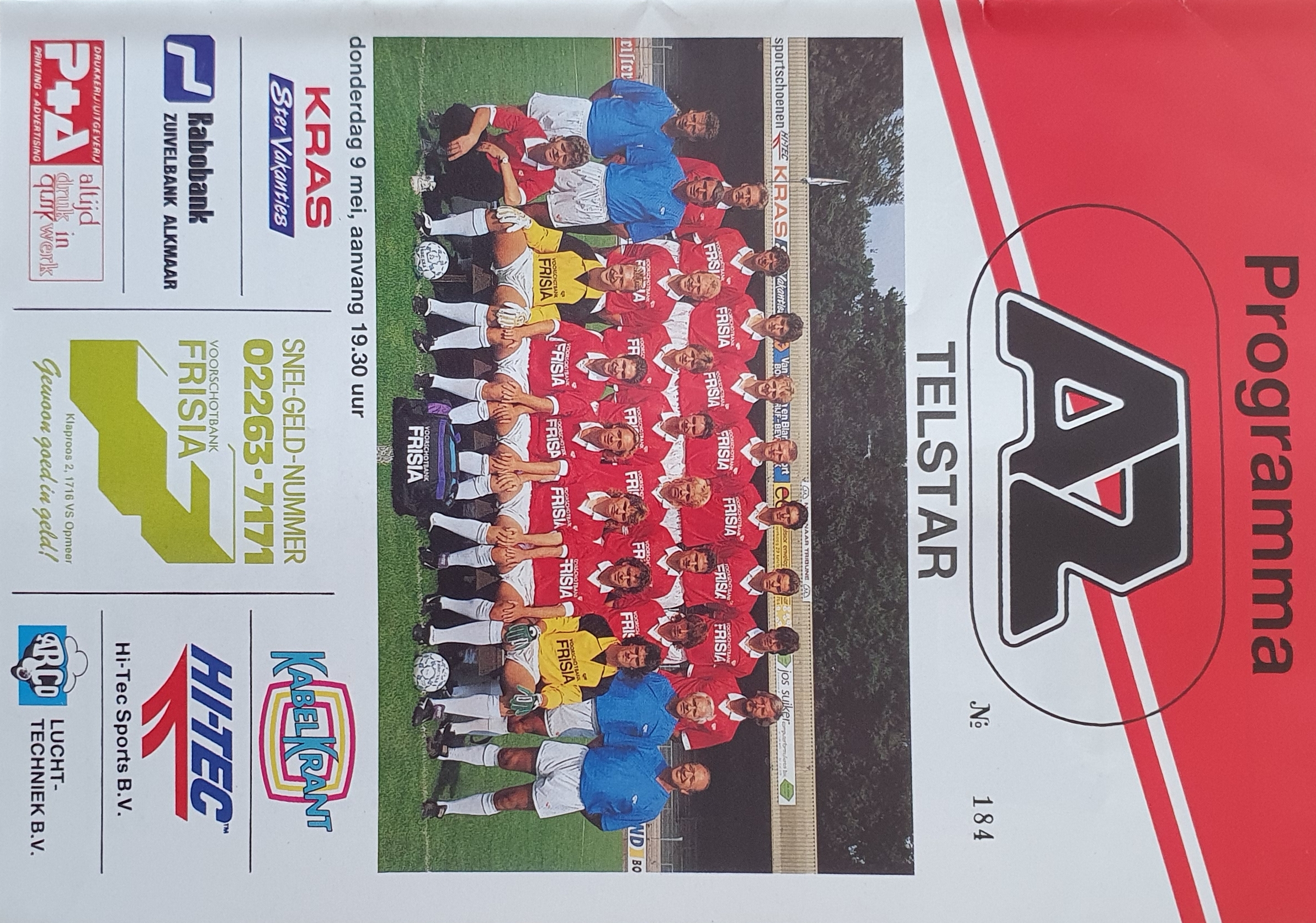 AZ Programma 9-mei-1991 Telstar